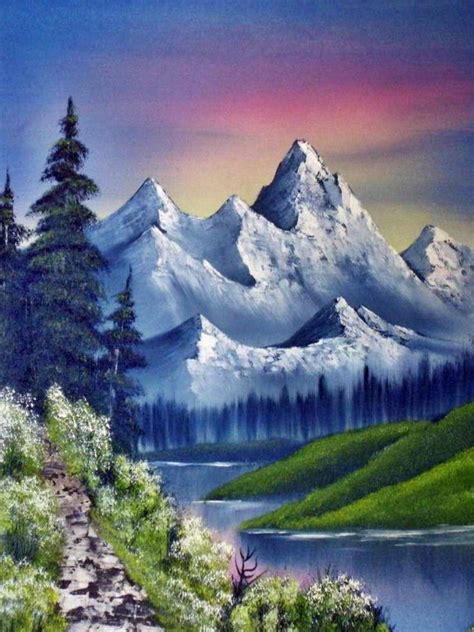 Mountain Landscape Painting Easy Warehouse Of Ideas