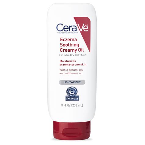 Cerave Soothing Eczema Creamy Oil Moisturizer For Dry And Itchy Skin