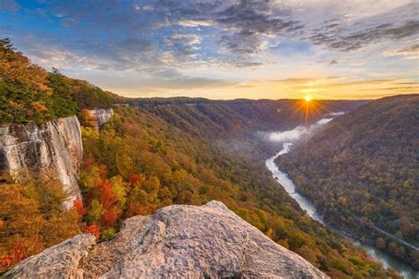 The New River Gorge National Park And Preserve West Virginia Skyblue