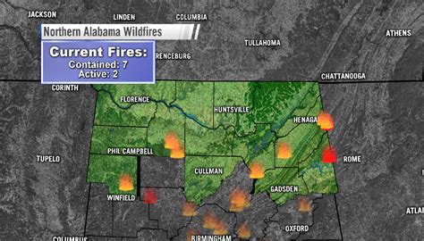 Alabama Georgia Wildfire Roundup List Of Large Wildfire Incidents As