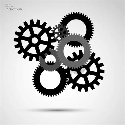 Drawing Gears Drawing Gears Stock Vector Image By ©mertsalovvw 95913508