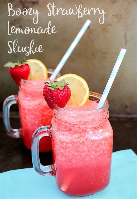 Boozy Strawberry Lemonade Slushie A Turtles Life For Me In 2020