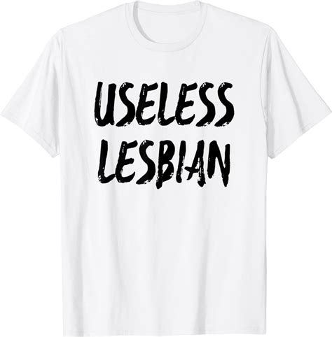 funny useless lesbian lgbt gay pride t t shirt clothing shoes and jewelry