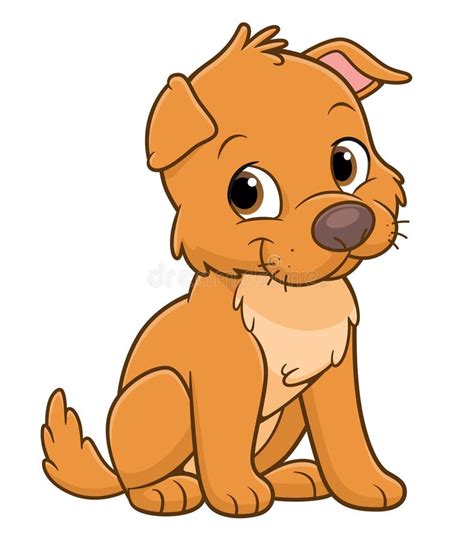 Cute Cartoon Puppy Stock Vector Illustration Of Domestic 155121274