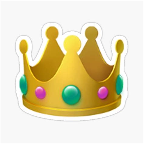 Krone Emoji Sticker Von Laurencondoluci Redbubble