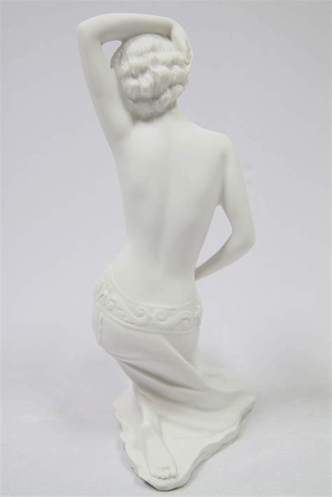12 Nude Naked Woman Flapper Dancer Art Deco Italian Statue By Vittoria
