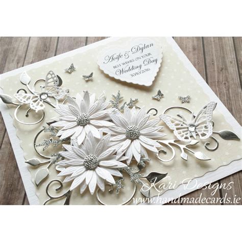 Beautiful Wedding Card Handmade By Kari Designs