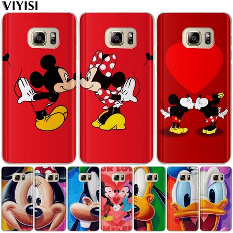 Cute Mickey Minnie Mouse Phone Case Cover For Samsung Galaxy S9 S8 Plus