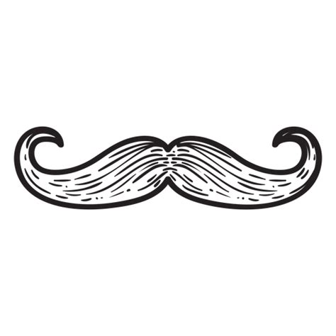 Handlebar Style Moustache Hand Drawn Icon Png And Svg Design For T Shirts