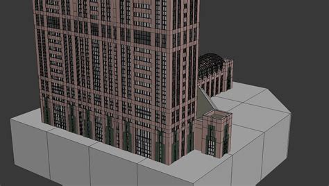 3d Model Chicago Building Lowpoly Vr Ar Low Poly Cgtrader
