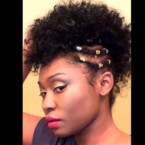 mohawk hairstyles for black women, mohawk using ponytails ...