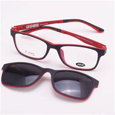 Free Shiping 3d Glasses Frame With Magnet Polarized Clip Sunglasses Ultem Glasses Full Rim