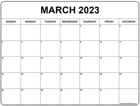 March 2023 Free Printable Calendar Printable World Holiday