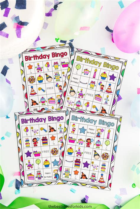 Birthday Bingo Free Printables The Best Ideas For Kids