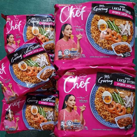 Mamee Chef Mi Goreng Nyonya Laksa G Shopee Malaysia
