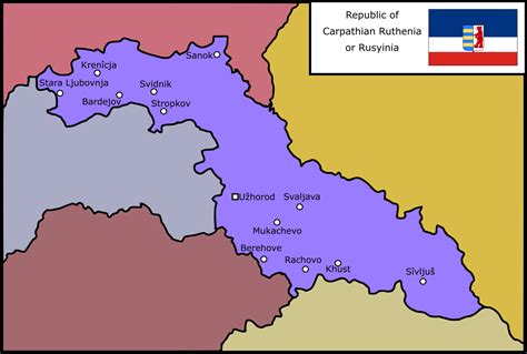 Republic Of Carpathian Ruthenia 2019 Rimaginarymaps