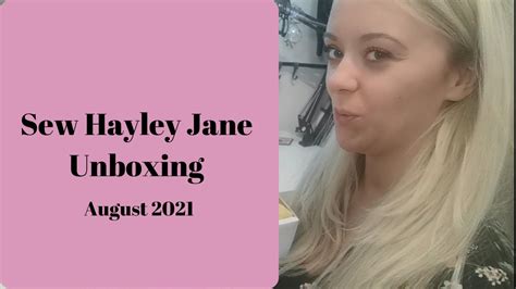 Sew Hayley Jane Unboxing August Lazy Hazy Days Youtube