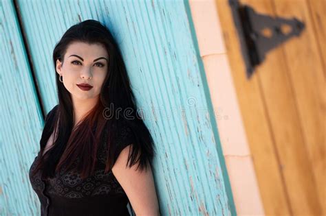Pretty Girl Woman With Dark Hair Stock Image Image Of Caucasian Black 149679923