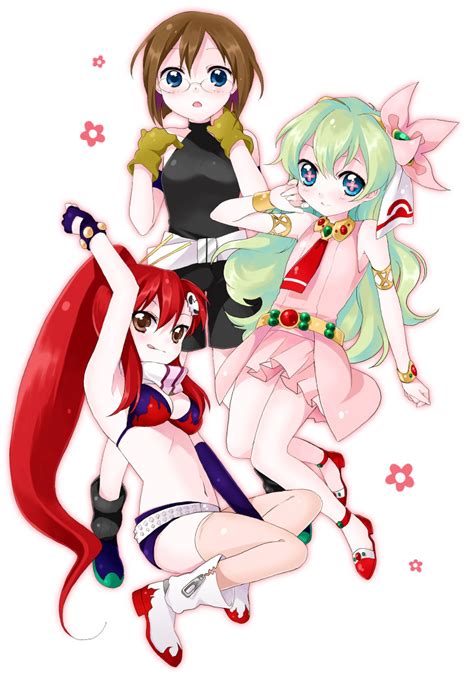 Yoko Littner Nia Teppelin And Kinon Bachika Tengen Toppa Gurren Lagann Drawn By Namori