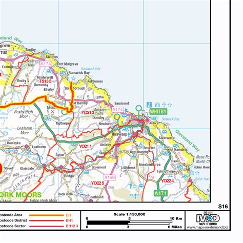 North East England Postcode Sector Wall Map S Xyz Maps