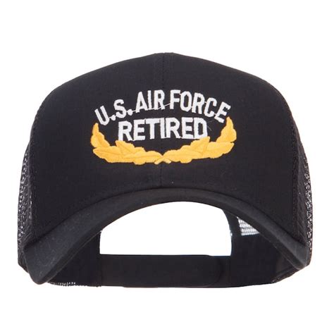 Us Air Force Retired Embroidered Mesh Cap