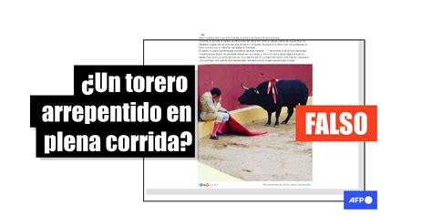 el torero sentado frente a un toro no es Álvaro múnera ni está arrepentido factual