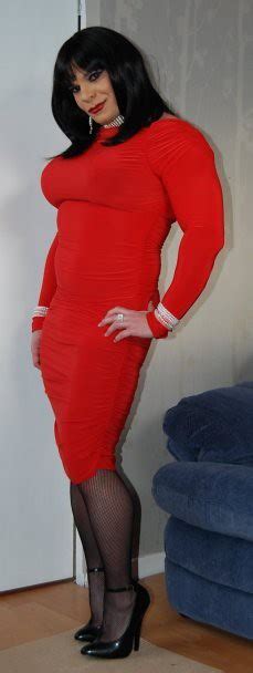 slutty brunette in red scarlet lady2009 flickr