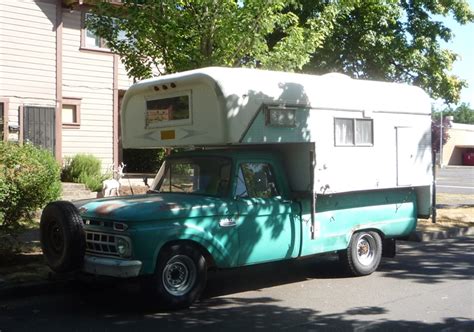 Cc Capsule 1965 Ford F 250 With Chinook Camper Perfect For