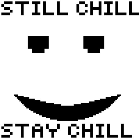 Pixilart Chill Face From Roblox By Fauxy