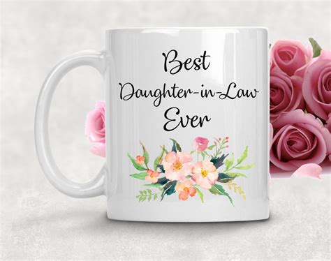Custom Best Daughter In Law Ever Mug Custom Mug Etsy