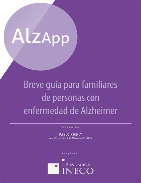 Gu A Para Familiares De Personas Con Enfermedad De Alzheimer
