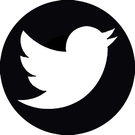 Twitter Logo Png Transparent Background Black Imagesee