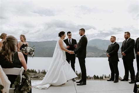 Chic I Do S At The Th Parallel Winery Estate Lake Country Real Wedding Mountain Bride