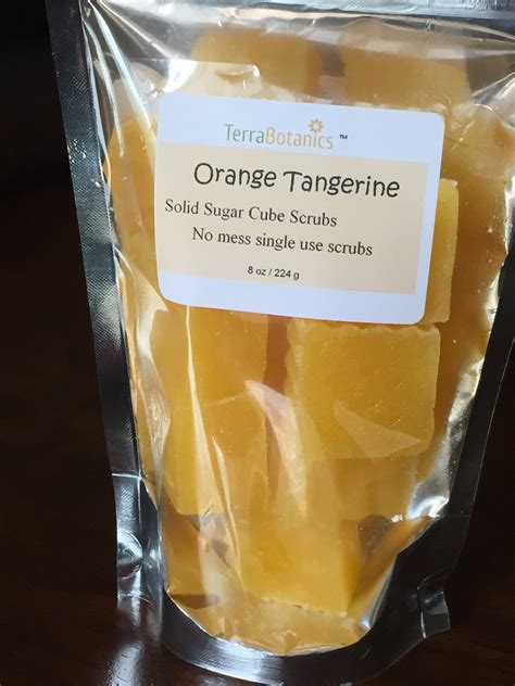 Orange Tangerine Sugar Cube Scrub · Terrabotanics · Online Store