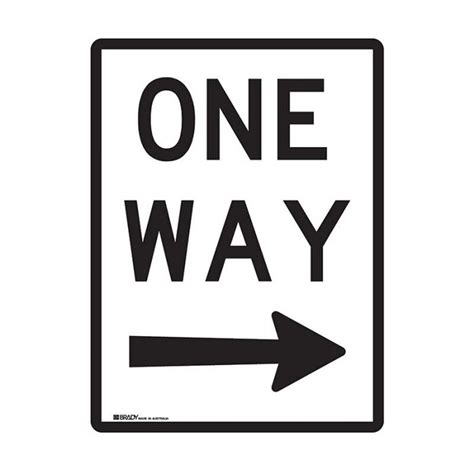One Way Right Road Signs Express Safety