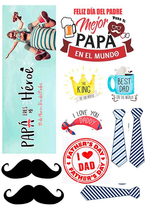 Una bonita dedicatoria para este día no puede faltar. Papel de azucar - Día del padre 9, papel comestible en ...