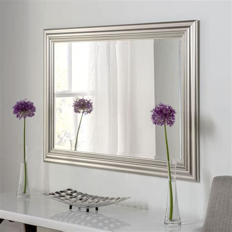 padstow silver rectangular mirror 8 sizes soraya interiors uk