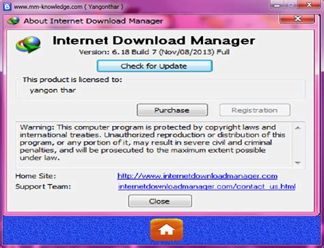 Idm internet download manager is an imposing application which can be used for downloading idm internet download manager integrates with some of the most popular web browsers which. Register Internet Download Manager FREE!! ေဒ ...