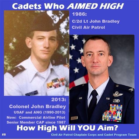 Colonel John Bradley Usaf And Ang Began As A Cadet In