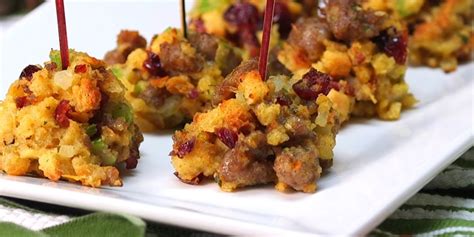 The Perfect Thanksgiving Appetizer Sausage And Stuffing Balls With