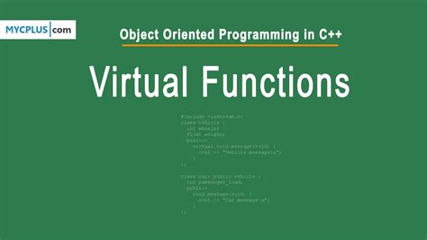 Virtual Functions In C Mycplus C And C Programming Resources