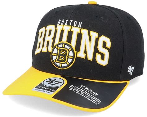 Boston Bruins Mccaw Mvp Dp Blackyellow Adjustable 47 Brand Caps