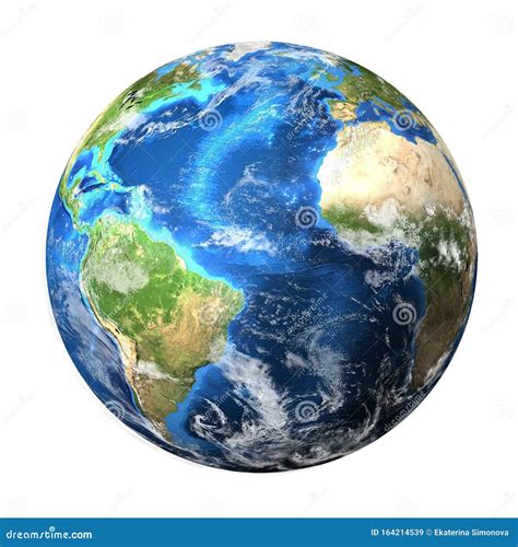 Planet Earth Isolated Stock Image Image Of Continent 164214539