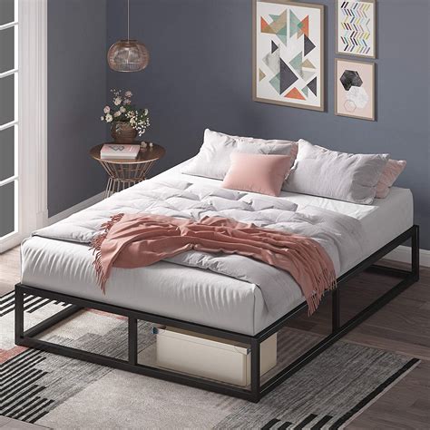 I purchased this bed after noticing all of the positive reviews. Zinus Joseph 10 Inch Metal Platforma Bed Frame / Mattress Foundation / Wood Slat Support / No ...