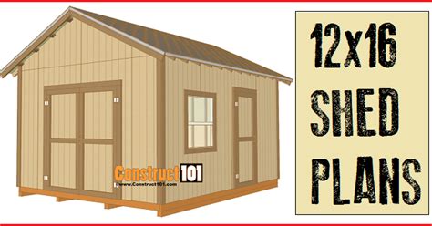 Free Woodworking Plans 12x16 Shed How To Build A Shed