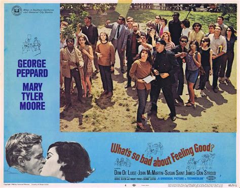 Whats So Bad About Feeling Good Lobby Card George Peppard Mary Tyler