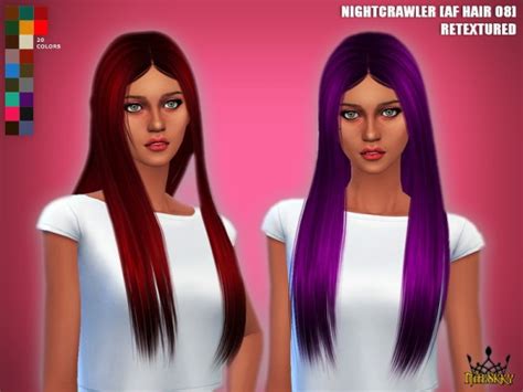Niteskky Sims Nightcrawler S Hairstyle 08 Retextured Sims 4 Hairs