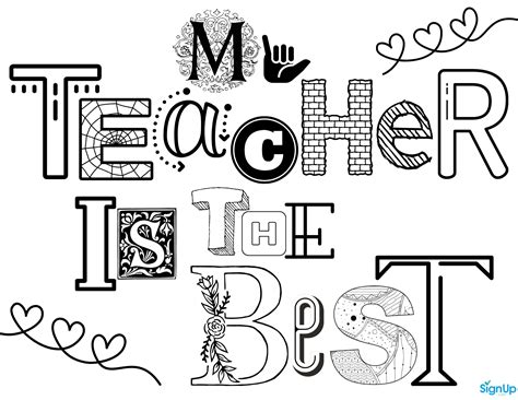 Best Teacher Printable Coloring Pages Printable Blank World