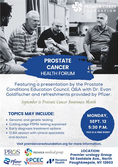 Prostate Cancer Health Forum September Th Premier Medical Group