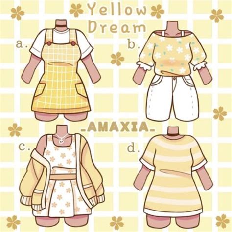 Yellow Dream Outfits 🐝🌼💛 In 2021 Fashion Design Sketches Drawing